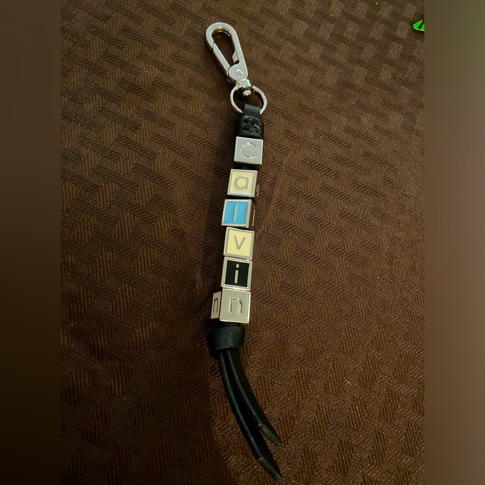 Calvin Klein Black and Blue Keychain